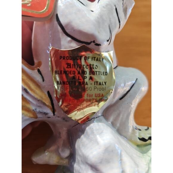VTG ALPA Warner Brothers Carosello Decanter Italy Looney FOGHORN LEGHORN empty - Picture 6 of 11